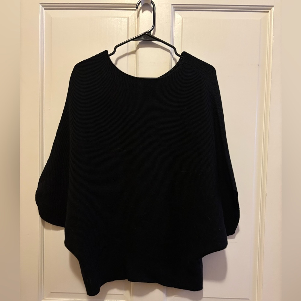 Uniqlo Black Women's Poncho Sweater